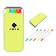 5 in 1 5 Colors Highlighter Set W/ Case | https://www.bestnamebadges.com