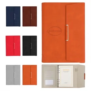 A5 Binder 6 Ring Refillable Journal Notebook W/ Pen