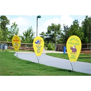 Bubble Banner Double Sided Print A-Format