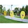 Bubble Banner Double Sided Print A-Format | https://www.bestnamebadges.com
