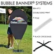 Bubble Banner Double Sided Print A-Format | https://www.bestnamebadges.com
