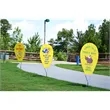 Bubble Banner Double Sided Print A-Format | https://www.bestnamebadges.com