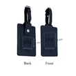 Premium Genuine Leather Luggage Tag | https://www.bestnamebadges.com