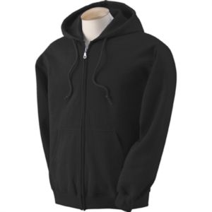Gildan Heavy Blend Full Zip Hood - Dark/Color | https://www.bestnamebadges.com