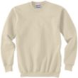 Hanes 90/10 Ultimate Cotton Crew - White/Neutral | https://www.bestnamebadges.com