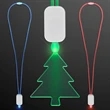LED Neon Lanyard with Acrylic Tree Pendant | https://www.bestnamebadges.com