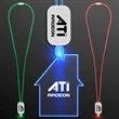 LED Neon Lanyards with Acrylic House Pendant | https://www.bestnamebadges.com