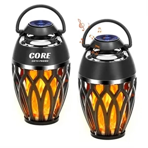 Outdoor Wireless Bluetooth Speakers with LED Flame