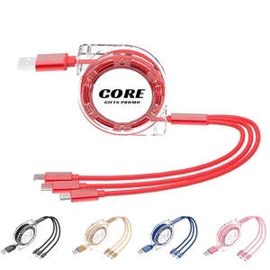 3 in 1 USB Charging Cable Retractable