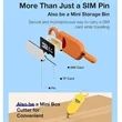 Silicone SIM Card Holder Contains Removal Openning Tool | https://www.bestnamebadges.com