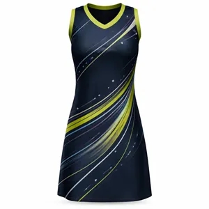 Women's Full Color Poly Spandex Netball Dress 280GSM