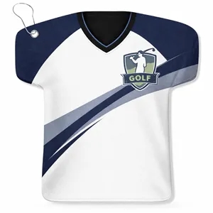 Jersey Style Golf Towel with Grommet Clip 