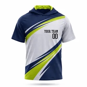 Brushed Milk Silk Sublimated Short Sleeve Hooded T-Shirt 160