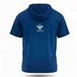 Full Color UPF Microfiber Hooded Quarter Zip T-Shirt 5 OZ | https://www.bestnamebadges.com