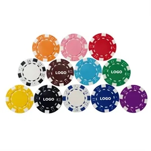 Custom Striped Dice Poker Chips