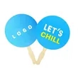 Custom Card Board Hand Fan | https://www.bestnamebadges.com