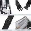 Everywhere Cross Body Clear PVC 2 Zipper Belt Bag | https://www.bestnamebadges.com