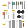 35 in 1 Mini Cordless Rotary Tool Kit | https://www.bestnamebadges.com