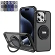 Iphone Magnetic Case with 360 Rotatable Ring Stand | https://www.bestnamebadges.com