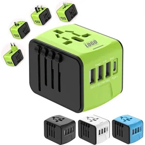 Universal Worldwide Power Travel Plug Adapter | https://www.bestnamebadges.com