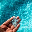 Ocean Plastic Keychain Wristlet | https://www.bestnamebadges.com