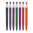 Union Printed - Curve Color Barrel Click Pen   | https://www.bestnamebadges.com