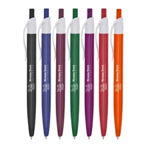 Union Printed - Curve Color Barrel Click Pen  