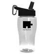 Garyline® Poly+ Jr. Transparent Bottle with Flip-Straw Li... | https://www.bestnamebadges.com