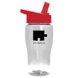 Garyline® Poly+ Jr. Transparent Bottle with Flip-Straw Li... | https://www.bestnamebadges.com