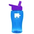 Garyline® Poly+ Jr. Transparent Bottle with Flip-Straw Li... | https://www.bestnamebadges.com