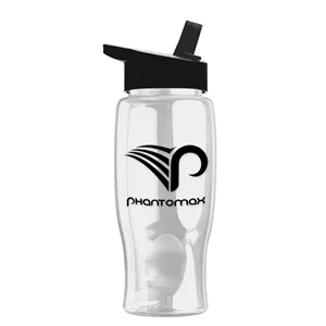 Garyline® Poly+ Bottle with Flip-Straw Lid - 27 oz. | https://www.bestnamebadges.com