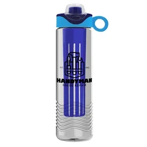 Garyline® Wave Tritan® Bottle with Two-Tone Drink-Thru Li...