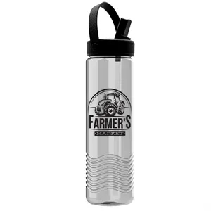 Garyline® Wave Tritan® Bottle with Flip-Straw, Swivel-Han...
