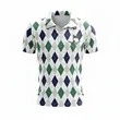 Sublimated Spun Polyester Polo Shirt Cotton Touch | https://www.bestnamebadges.com