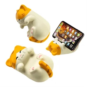 Kute Kitty - Munchkin Cat Stress Reliever & Phone Holder | https://www.bestnamebadges.com