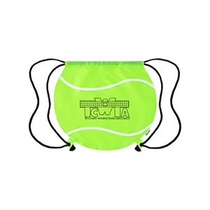Game Time! Tennis Ball Drawstring Bag
