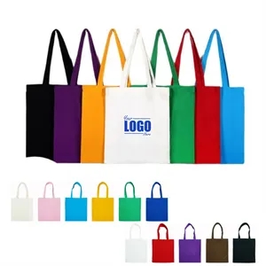 Basic Cotton Canvas Tote Bag | https://www.bestnamebadges.com