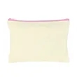Large Travel Cotton Canvas Zip Pouch | https://www.bestnamebadges.com