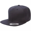 Yupoong 6-Panel Structured Flat Visor Classic Snapback Cap | https://www.bestnamebadges.com