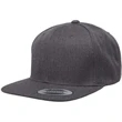 Yupoong 6-Panel Structured Flat Visor Classic Snapback Cap | https://www.bestnamebadges.com