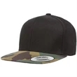 Yupoong 6-Panel Structured Flat Visor Classic Snapback Cap | https://www.bestnamebadges.com