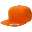 Yupoong 6-Panel Structured Flat Visor Classic Snapback Cap | https://www.bestnamebadges.com