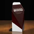 Tonne II Diagonal Cut Octagon - Wood | https://www.bestnamebadges.com