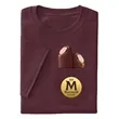 Peek Pocket Tee | https://www.bestnamebadges.com