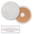 Stainless Steel Round Beverage Coaster | https://www.bestnamebadges.com