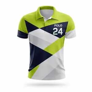 Short Sleeve Sublimated Jacquard Stripe Polo Shirt 160GSM