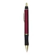 Union Printed - Gold Braxton Rubber Grip Click Pen | https://www.bestnamebadges.com