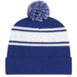 Two-Tone Knit Pom Beanie with Cuff | https://www.bestnamebadges.com