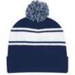 Two-Tone Knit Pom Beanie with Cuff | https://www.bestnamebadges.com