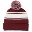 Two-Tone Knit Pom Beanie with Cuff | https://www.bestnamebadges.com